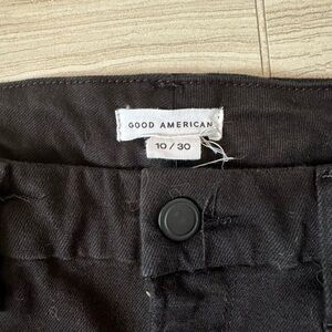 Good American Good Classic Bootcut Jeans in Black